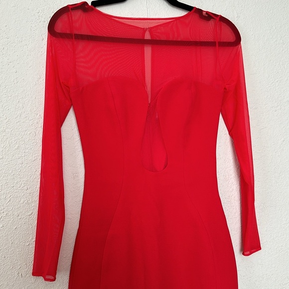 HOUSE OF CB 'Darcy' Scarlet Plunge Midi Dress NWOT size XS NWOT $269‎ - Picture 7 of 13